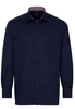 ETERNA LANGE MOUW OVERHEMD COMFORT FIT POPELINE MARINEBLAUW UNI