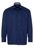 ETERNA LANGE MOUW OVERHEMD COMFORT FIT POPELINE MARINEBLAUW UNI