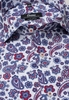 ETERNA LANGE MOUW OVERHEMD COMFORT FIT POPELINE ROOD PRINT