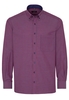 ETERNA LANGE MOUW OVERHEMD COMFORT FIT POPELINE ROOD/BLAUW GERUIT