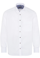 ETERNA LANGE MOUW OVERHEMD COMFORT FIT POPELINE WIT UNI