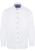 ETERNA LANGE MOUW OVERHEMD COMFORT FIT POPELINE WIT UNI