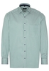 ETERNA LANGE MOUW OVERHEMD COMFORT FIT SATIJNBINDING GROEN/WIT
