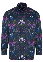 ETERNA LANGE MOUW OVERHEMD COMFORT FIT SATIJNBINDING KLEURRIJK PRINT