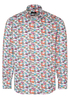 ETERNA LANGE MOUW OVERHEMD COMFORT FIT SATIJNBINDING KLEURRIJK PRINT