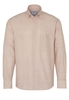 ETERNA LANGE MOUW OVERHEMD COMFORT FIT SOFT TAILORING LINNEN BEIGE UNI