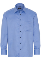 ETERNA LANGE MOUW OVERHEMD COMFORT FIT TWILL KORENBLAUW MET RELIËF