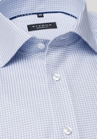 ETERNA LANGE MOUW OVERHEMD COMFORT FIT TWILL LICHT BLAUW / WIT GERUIT