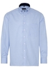 ETERNA LANGE MOUW OVERHEMD COMFORT FIT TWILL LICHT BLAUW / WIT GERUIT