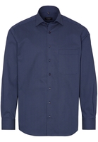 ETERNA LANGE MOUW OVERHEMD COMFORT FIT TWILL NAVY / ROESTROOD PRINT