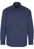ETERNA LANGE MOUW OVERHEMD COMFORT FIT TWILL NAVY / ROESTROOD PRINT