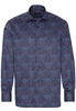 ETERNA LANGE MOUW OVERHEMD COMFORT FIT TWILL NAVY / ROOD / BLAUW PRINT