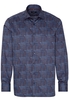 ETERNA LANGE MOUW OVERHEMD COMFORT FIT TWILL NAVY / ROOD / BLAUW PRINT
