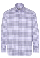 ETERNA LANGE MOUW OVERHEMD COMFORT FIT TWILL PURPER GERUIT