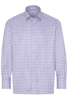 ETERNA LANGE MOUW OVERHEMD COMFORT FIT TWILL PURPER GERUIT