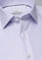 ETERNA LANGE MOUW OVERHEMD COMFORT FIT TWILL PURPER MET RELIËF