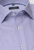 ETERNA LANGE MOUW OVERHEMD COMFORT FIT TWILL ROOD / BLAUW GERUIT