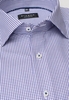 ETERNA LANGE MOUW OVERHEMD COMFORT FIT TWILL ROOD / BLAUW GERUIT