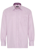 ETERNA LANGE MOUW OVERHEMD COMFORT FIT TWILL ROOD / WIT GERUIT