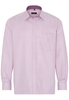 ETERNA LANGE MOUW OVERHEMD COMFORT FIT TWILL ROOD / WIT GERUIT