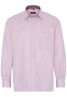 ETERNA LANGE MOUW OVERHEMD COMFORT FIT TWILL ROOD / WIT GERUIT