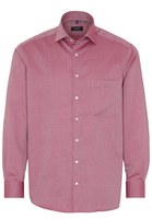 ETERNA LANGE MOUW OVERHEMD COMFORT FIT TWILL ROOD MET RELIËF