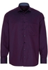 ETERNA LANGE MOUW OVERHEMD COMFORT FIT TWILL ROOD/BLAUW MET RELIËF