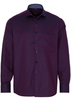 ETERNA LANGE MOUW OVERHEMD COMFORT FIT TWILL ROOD/BLAUW MET RELIËF