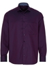 ETERNA LANGE MOUW OVERHEMD COMFORT FIT TWILL ROOD/BLAUW MET RELIËF