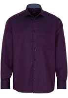 ETERNA LANGE MOUW OVERHEMD COMFORT FIT TWILL ROOD/BLAUW MET RELIËF