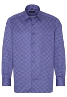 ETERNA LANGE MOUW OVERHEMD COMFORT FIT TWILL ROZE/BLAUW PRINT