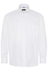 ETERNA LANGE MOUW OVERHEMD COMFORT FIT TWILL WIT MET RELIËF