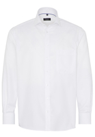ETERNA LANGE MOUW OVERHEMD COMFORT FIT TWILL WIT MET RELIËF