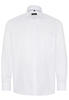 ETERNA LANGE MOUW OVERHEMD COMFORT FIT TWILL WIT MET RELIËF