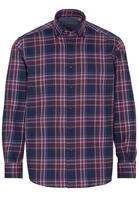 ETERNA LANGE MOUW OVERHEMD COMFORT FIT UPCYCLING SHIRT DUBBEL GEWEVEN