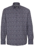 ETERNA LANGE MOUW OVERHEMD COMFORT FIT UPCYCLING SHIRT FLANELLE GRIJS