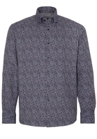 ETERNA LANGE MOUW OVERHEMD COMFORT FIT UPCYCLING SHIRT FLANELLE GRIJS