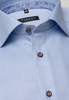 ETERNA LANGE MOUW OVERHEMD COMFORT FIT VISGRAAT - LICHTBLAUW MET