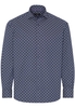 ETERNA LANGE MOUW OVERHEMD COMFORT FIT VISGRAAT - PURPER PRINT