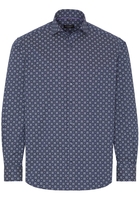 ETERNA LANGE MOUW OVERHEMD COMFORT FIT VISGRAAT - PURPER PRINT