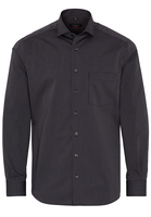 ETERNA LANGE MOUW OVERHEMD MODERN FIT ANTRACIET GESTREEPT