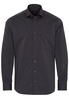 ETERNA LANGE MOUW OVERHEMD MODERN FIT ANTRACIET GESTREEPT