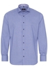 ETERNA LANGE MOUW OVERHEMD MODERN FIT BLAUW MET RELIËF