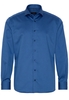 ETERNA LANGE MOUW OVERHEMD MODERN FIT BLAUW MET RELIËF