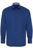 ETERNA LANGE MOUW OVERHEMD MODERN FIT BLAUW MET RELIËF