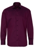 ETERNA LANGE MOUW OVERHEMD MODERN FIT BORDEAUX MET RELIËF