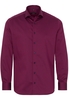ETERNA LANGE MOUW OVERHEMD MODERN FIT BORDEAUX MET RELIËF