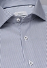 ETERNA LANGE MOUW OVERHEMD MODERN FIT NAVY / WIT GESTREEPT
