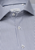 ETERNA LANGE MOUW OVERHEMD MODERN FIT NAVY / WIT GESTREEPT
