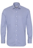 ETERNA LANGE MOUW OVERHEMD MODERN FIT NAVY / WIT GESTREEPT
